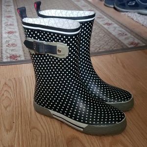 Chooka polka dot rain boots